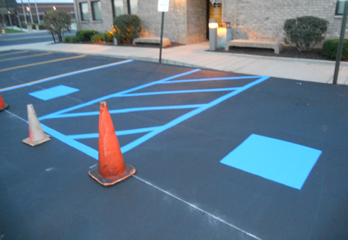 Striping done by Dependable Seal Coating